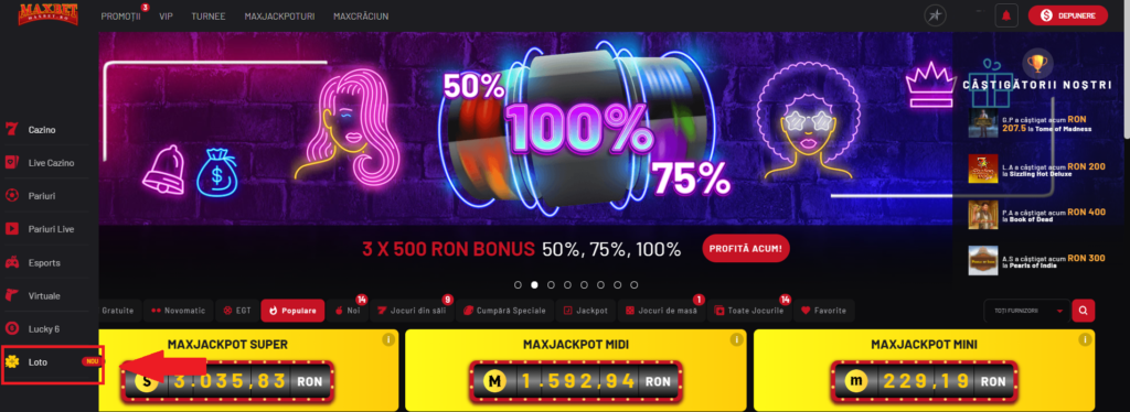 Loteriile sunt disponibile pe MaxBet.ro
