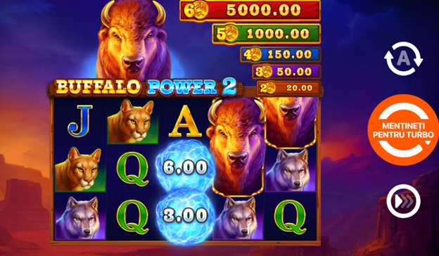 Buffalo Power 2: Hold and Win, joc de casino online cu bizon