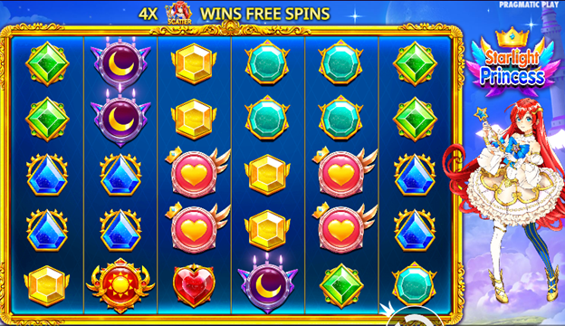 Jocul de casino online Starlight Princess Jackpot Play, cu pietre pretioase