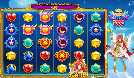 Jocul de casino online Starlight Princess, cu pietre pretioase