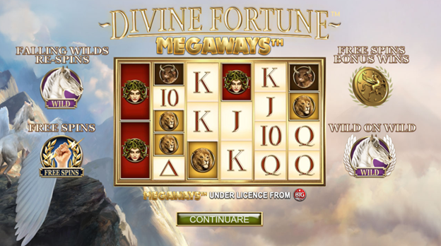 Varianta demo a slotului Divine Fortune 