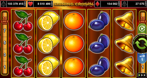 Slot video Shining Crown cu fructe