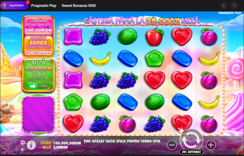 Sweet Bonanza pe Maxbet Casino