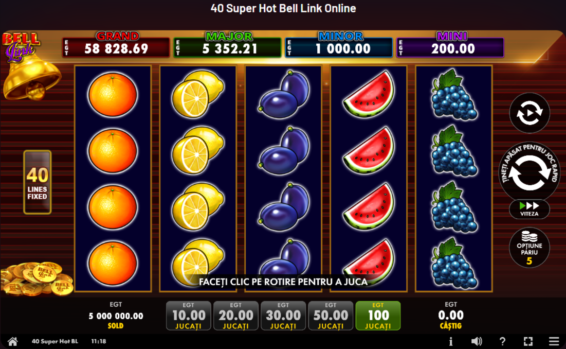 40 Super Hot Bell Link Online pe Maxbet Cazino