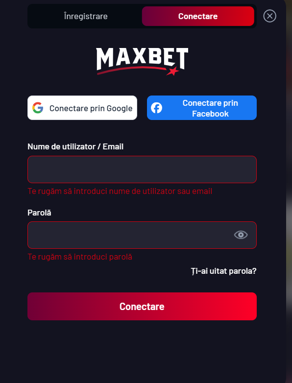 Ce fac dacă îmi uit parola și datele de conectare?