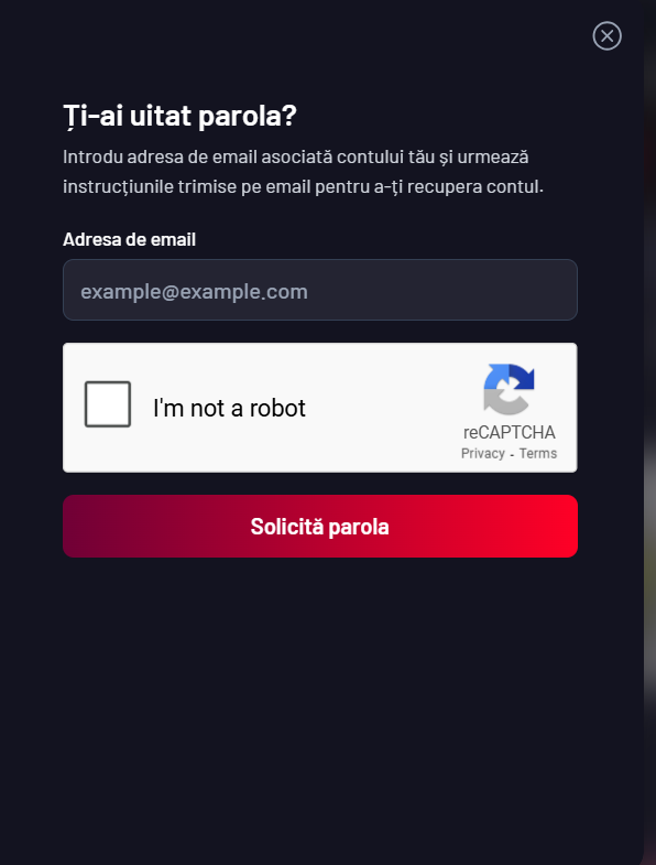 Ce fac dacă îmi uit parola și datele de conectare?