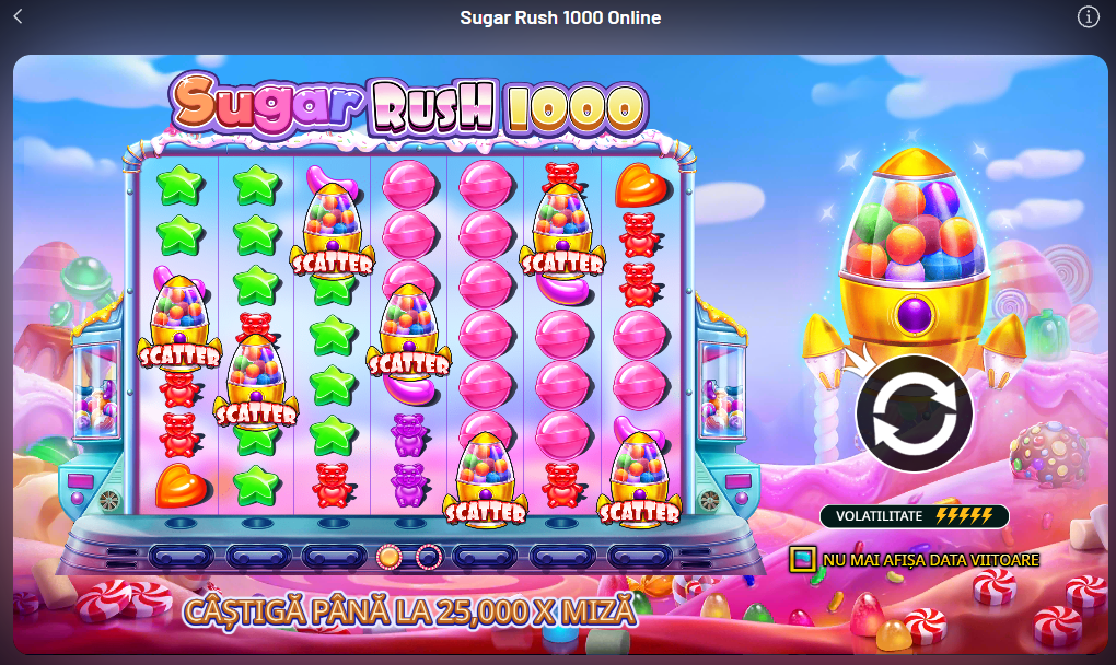 Sugar Rush 1000. RTP, volatilitate și tactici utile dacă vrei să câștigi pe Maxbet Cazino sugar rush 1000 pe maxbet cazino