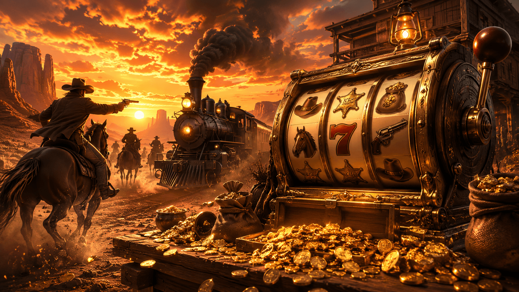 Sloturi cu temă western pe Maxbet Cazino. De la Money Train la Western Gold Megaways